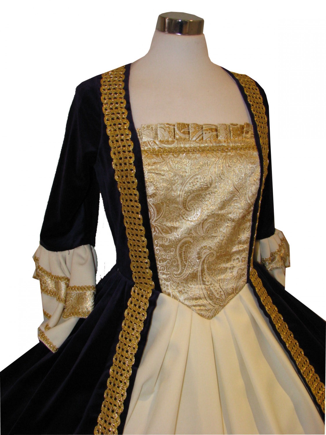 Deluxe Ladies 18th Century Marie Antoinette Masked Ball Costume Size 8 - 10 Image